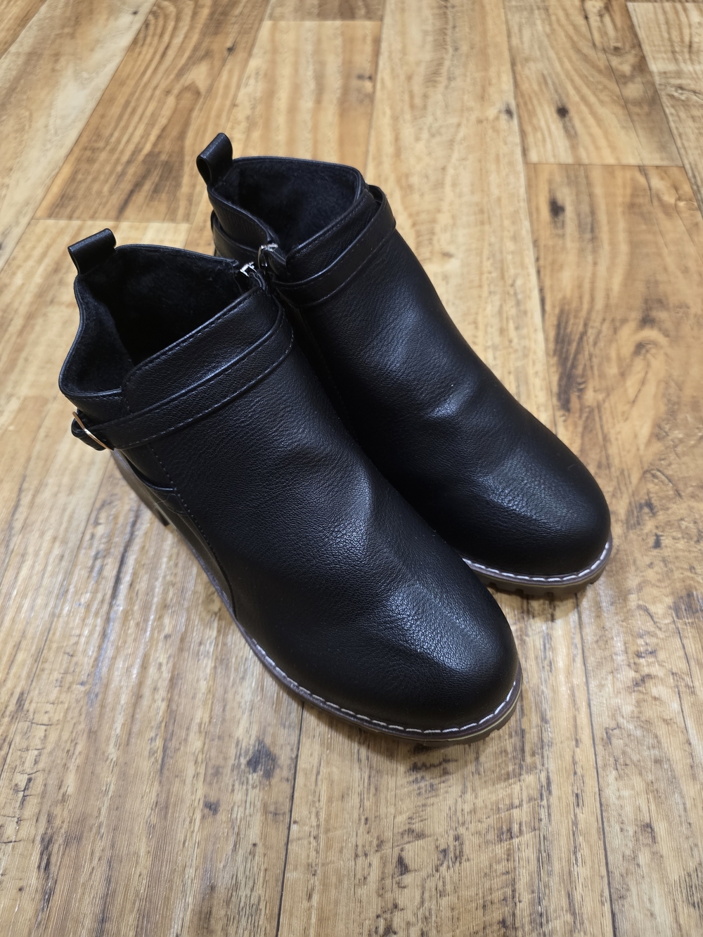 Classic Black Ankle Booties - Women